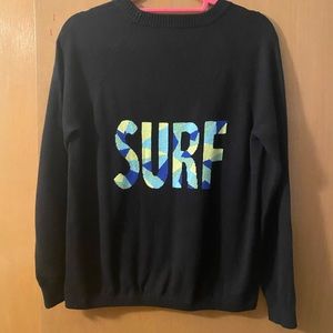 100% Cashmere Surf Intarsia Crew Neck